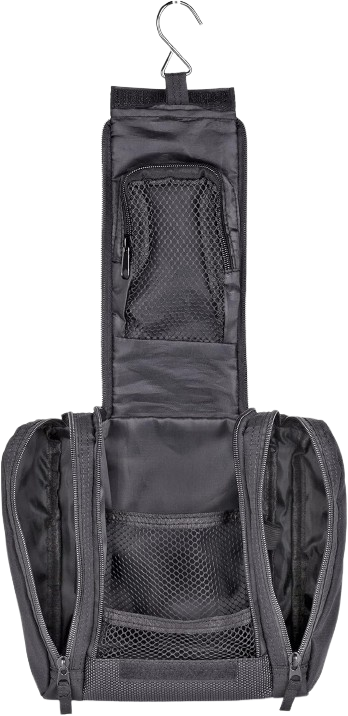 Double Zip Hanging Kit Black